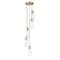 Z-Lite Alton Chandelier, 5-Light, 12 In.W x 14.25 In.H, Modern Gold/Clear+Frosted 824P-5R-MGLD - alternate 8